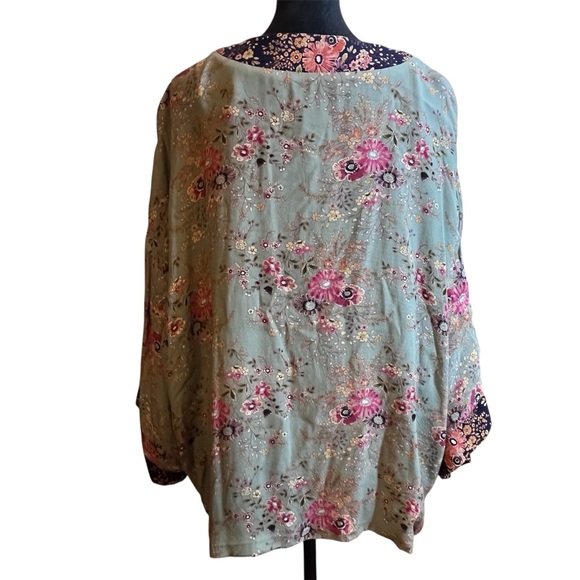 Kachel x Anthropologie Floral Kimono Jacket One Size - Picture 5 of 8